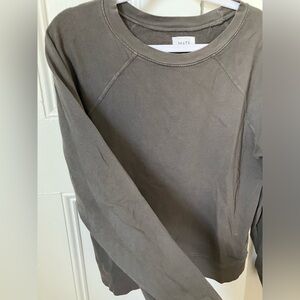 Mate the Label Gray Cotton Sweatshirt